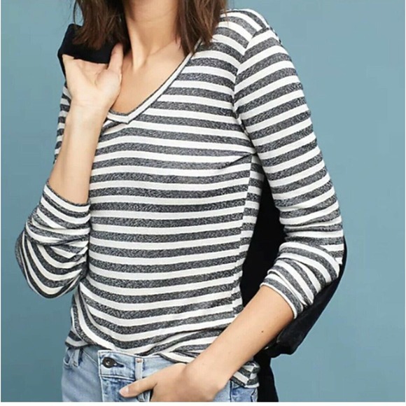 Michael Stars for Anthropologie Shine Striped Top Sized XS/S